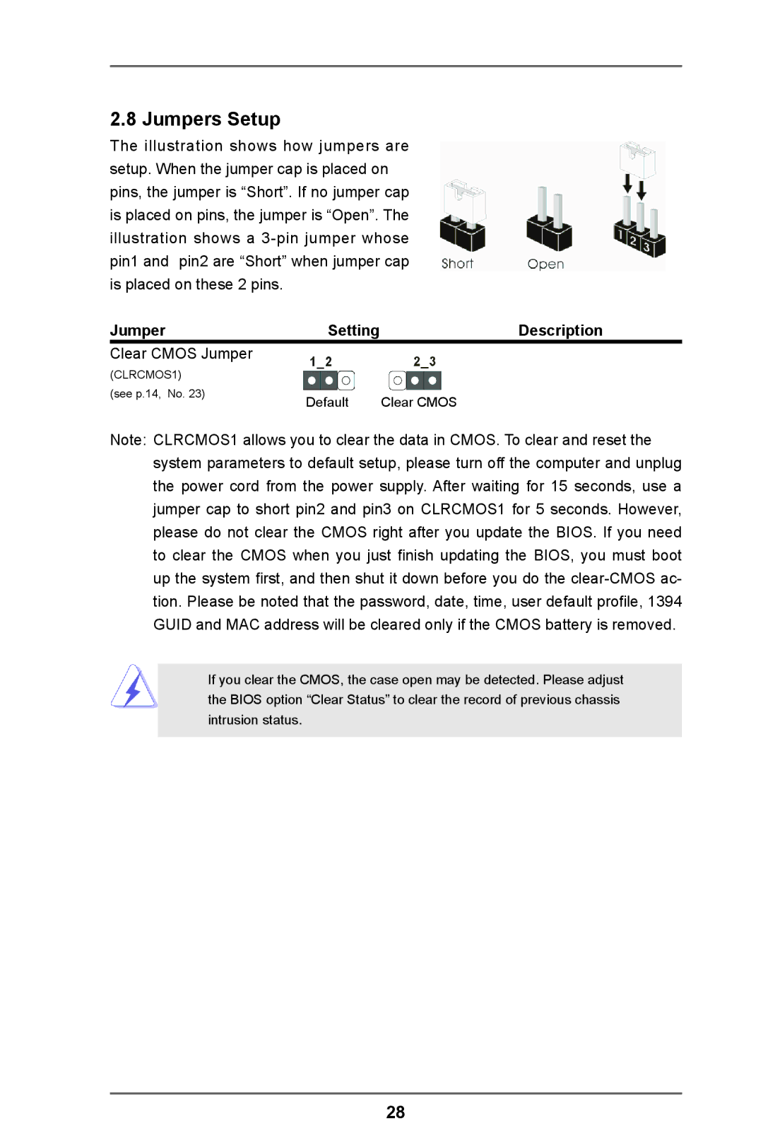 ASRock FM2A75M-ITX R2.0 manual Jumpers Setup, Description 