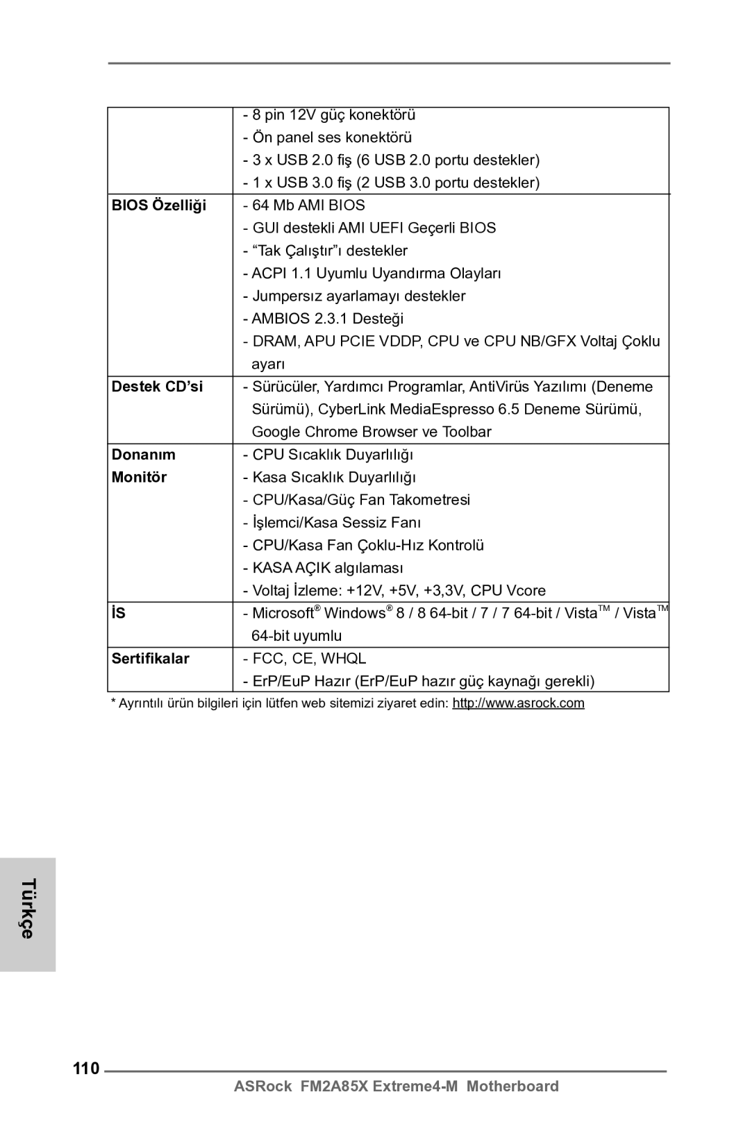 ASRock FM2A85X Extreme4-M manual 110 