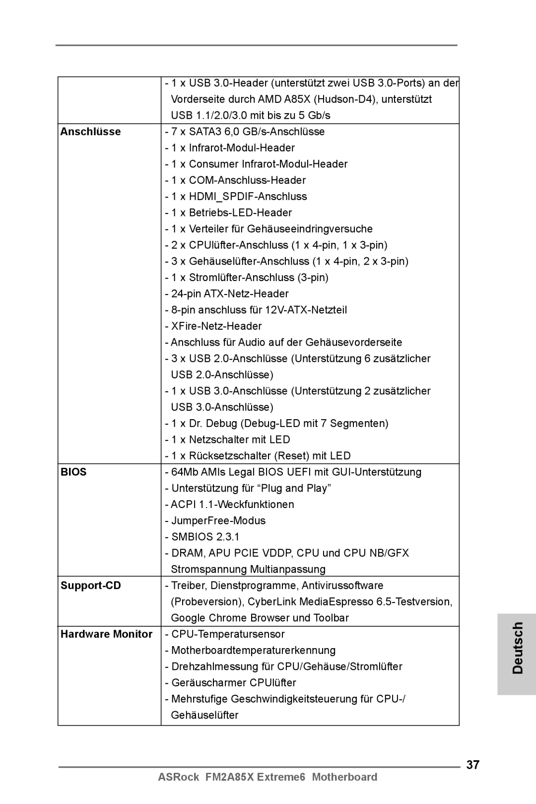 ASRock FM2A85X Extreme6 manual Support-CD, Treiber, Dienstprogramme, Antivirussoftware, Google Chrome Browser und Toolbar 