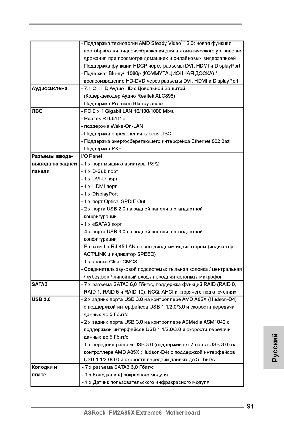 ASRock FM2A85X Extreme6 manual Лвс 