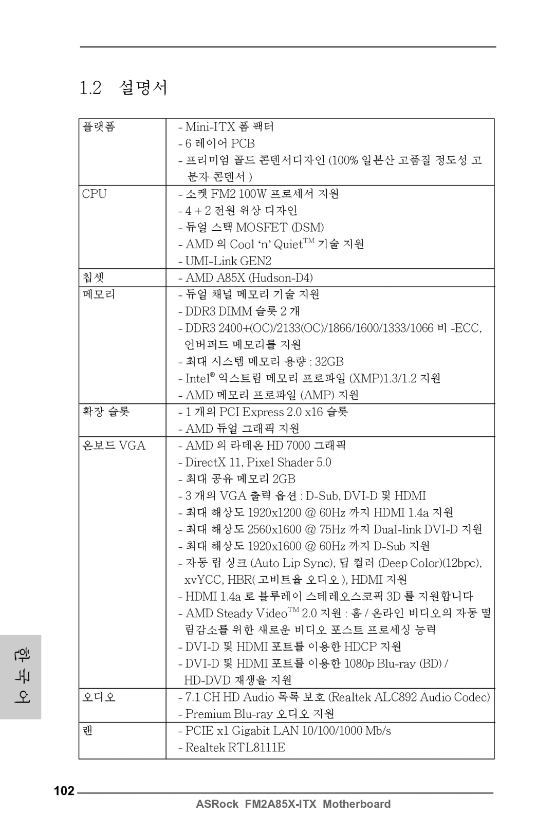 ASRock FM2A85X-ITX manual 102 