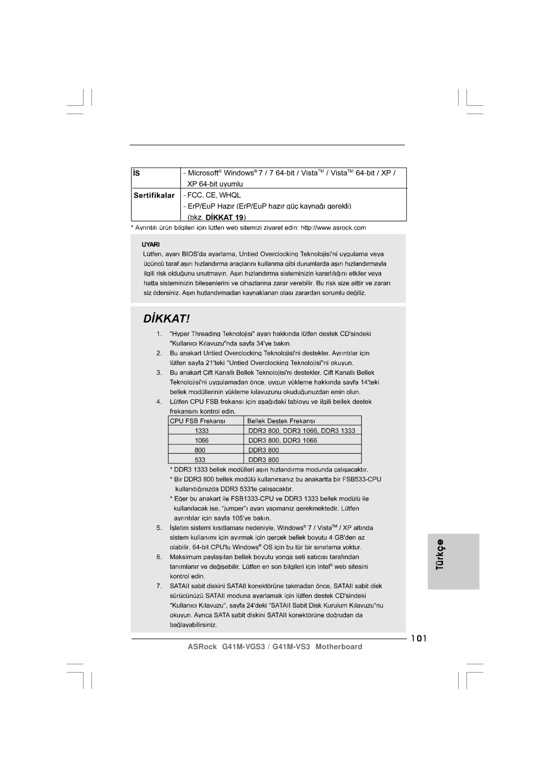 ASRock G41M-VS3 R2.0 manual 101 