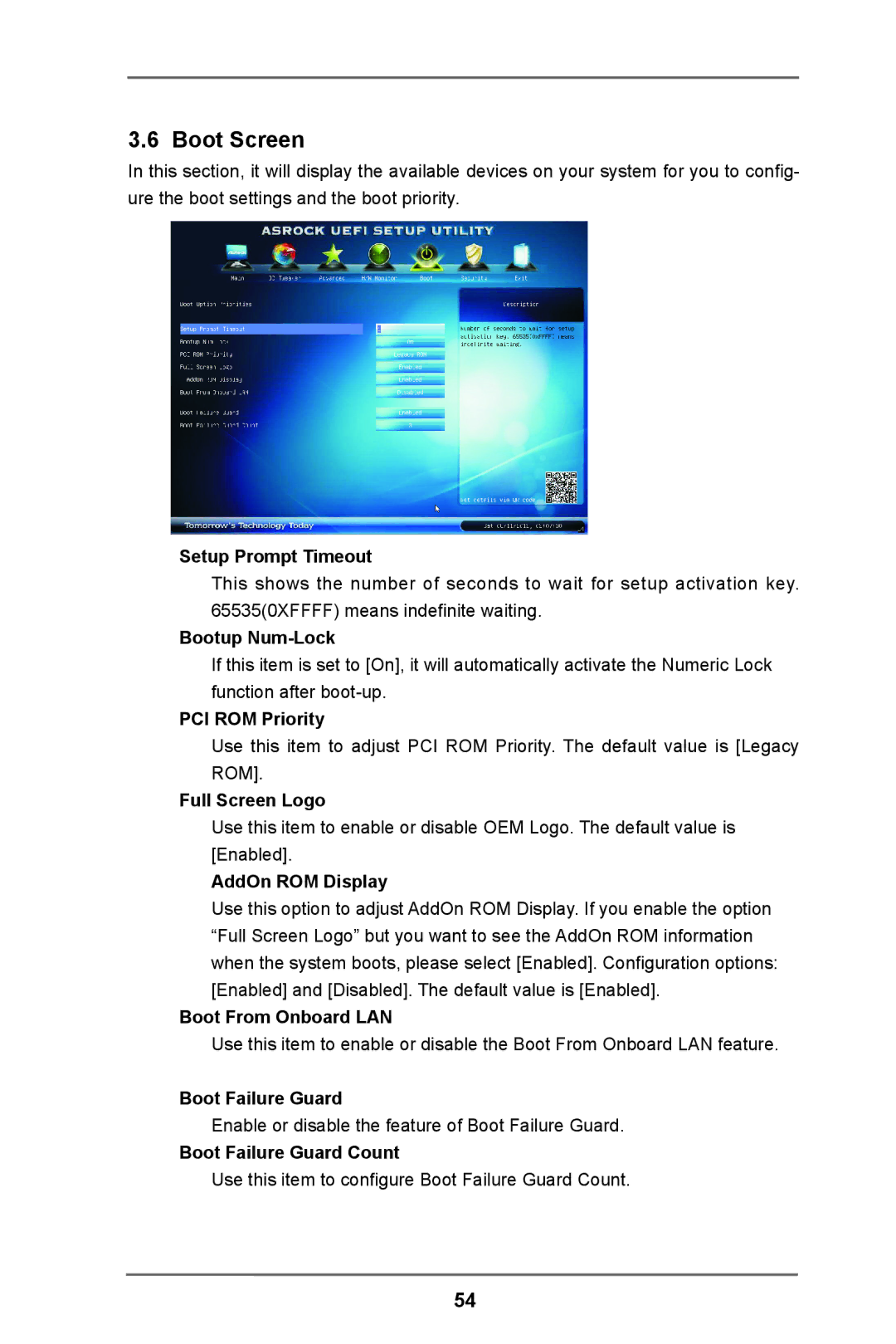 ASRock H61 Pro manual Boot Screen 