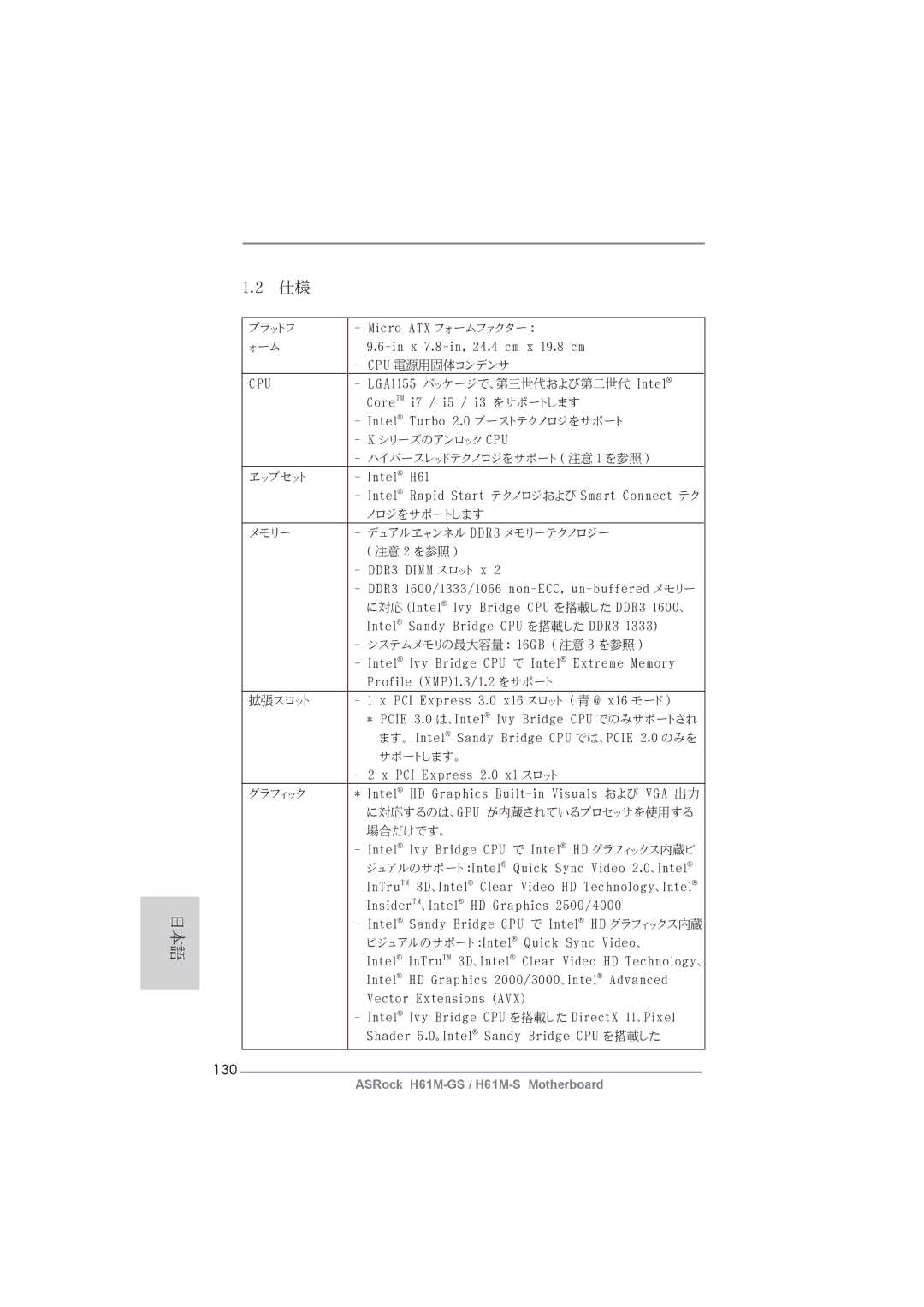 ASRock H61M-GS manual 130 