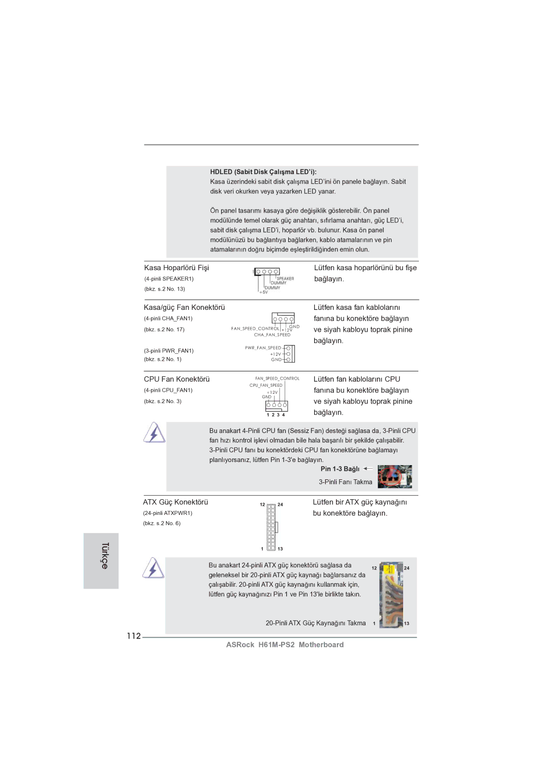 ASRock H61M-PS2 manual 112 