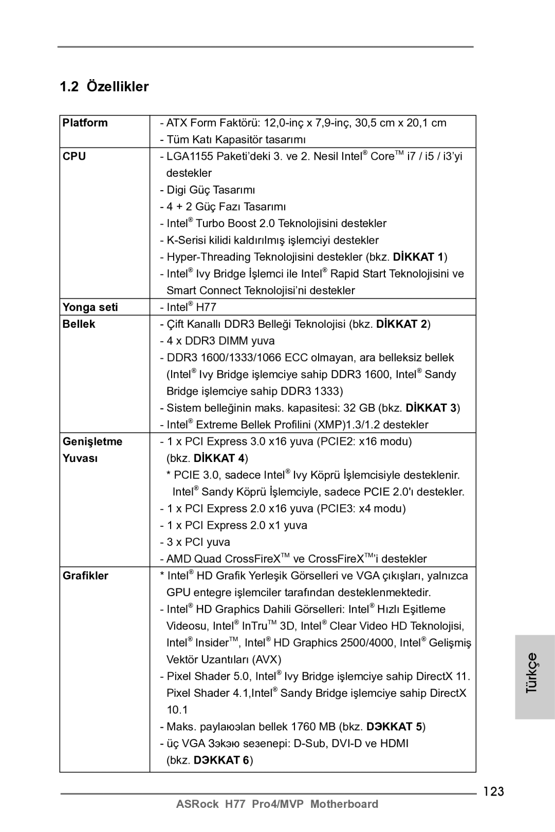 ASRock H77 Pro4/MVP manual 123 