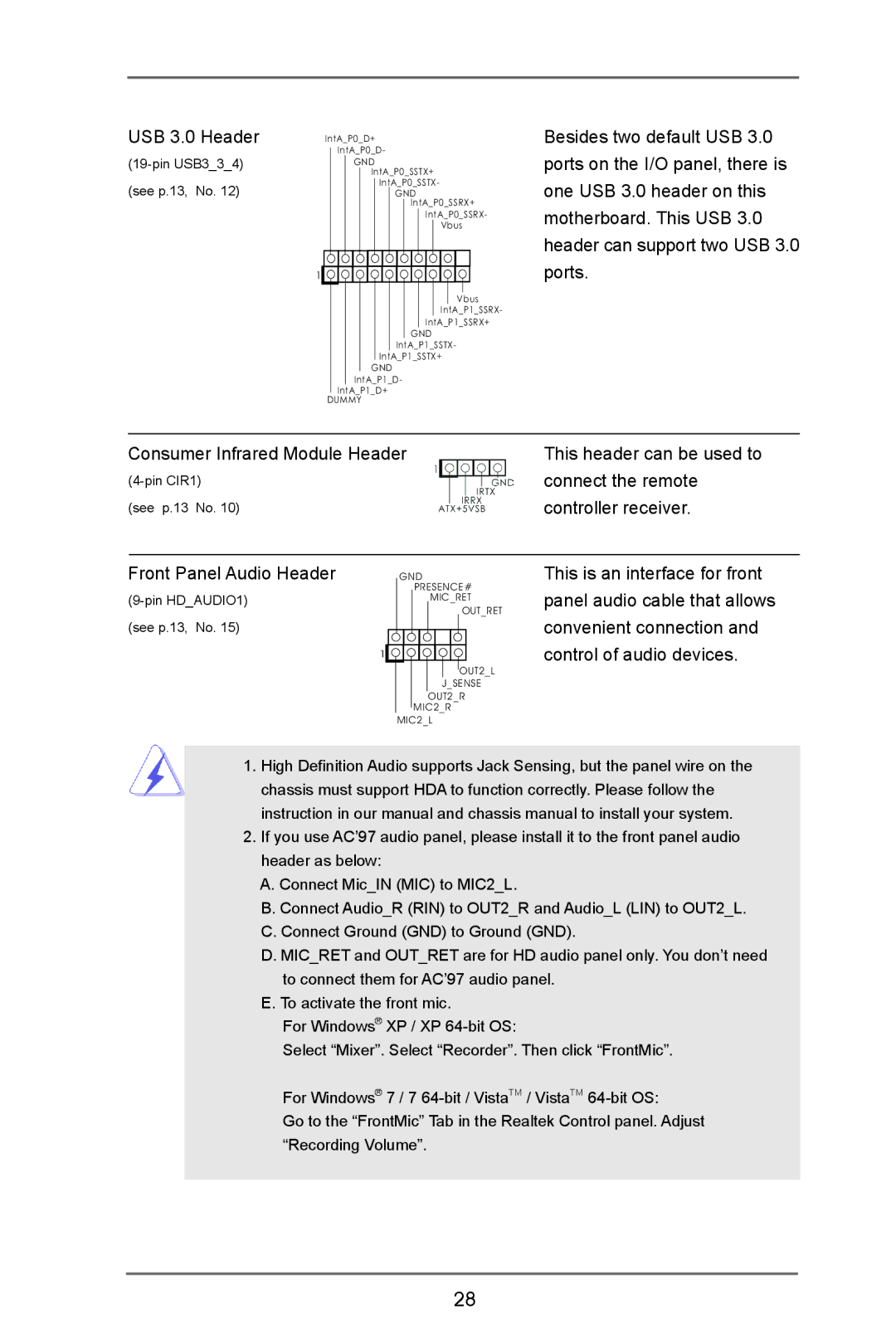 ASRock H77M-ITX manual Connect the remote 