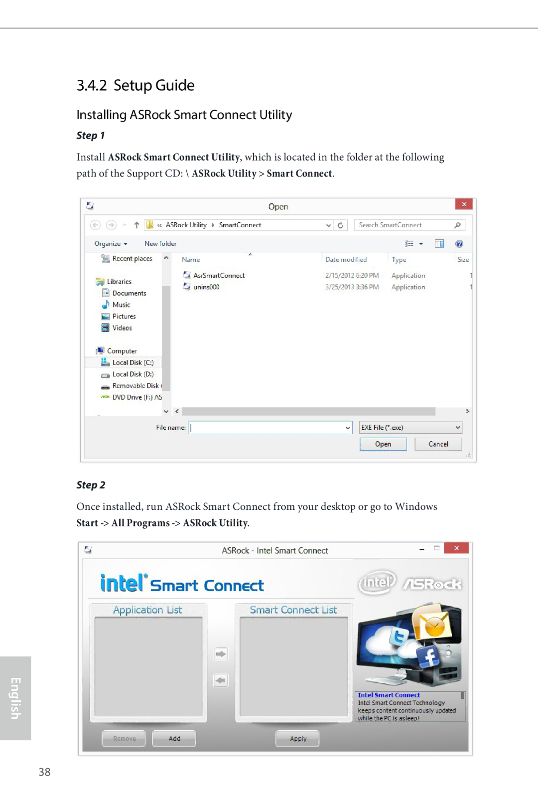 ASRock H87M-ITX manual Setup Guide, Installing ASRock Smart Connect Utility 