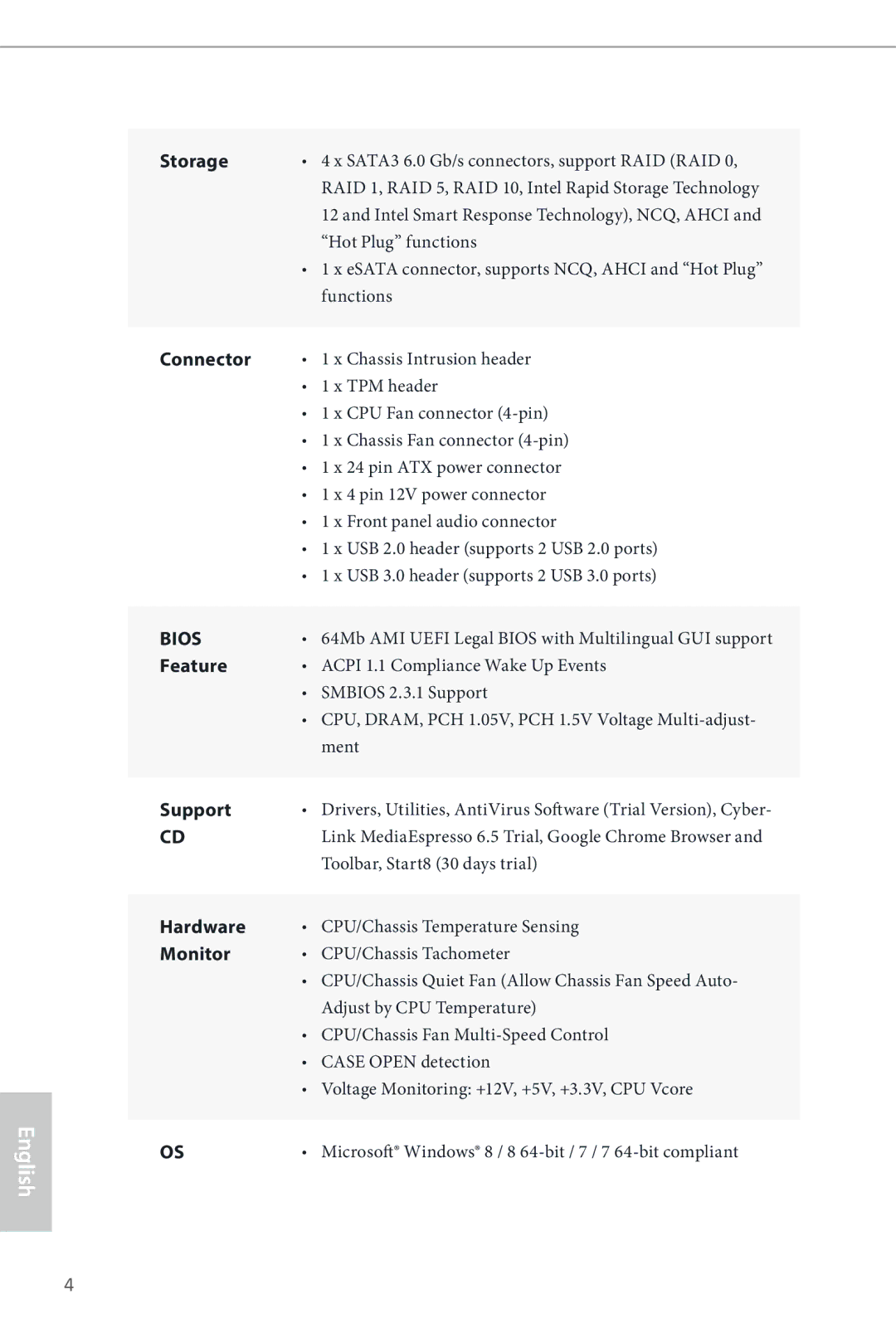 ASRock H87M-ITX manual Bios 