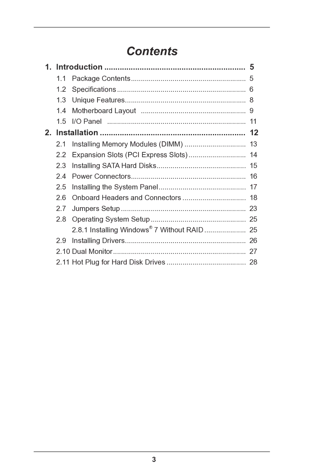 ASRock IMB-146 Series manual Contents 