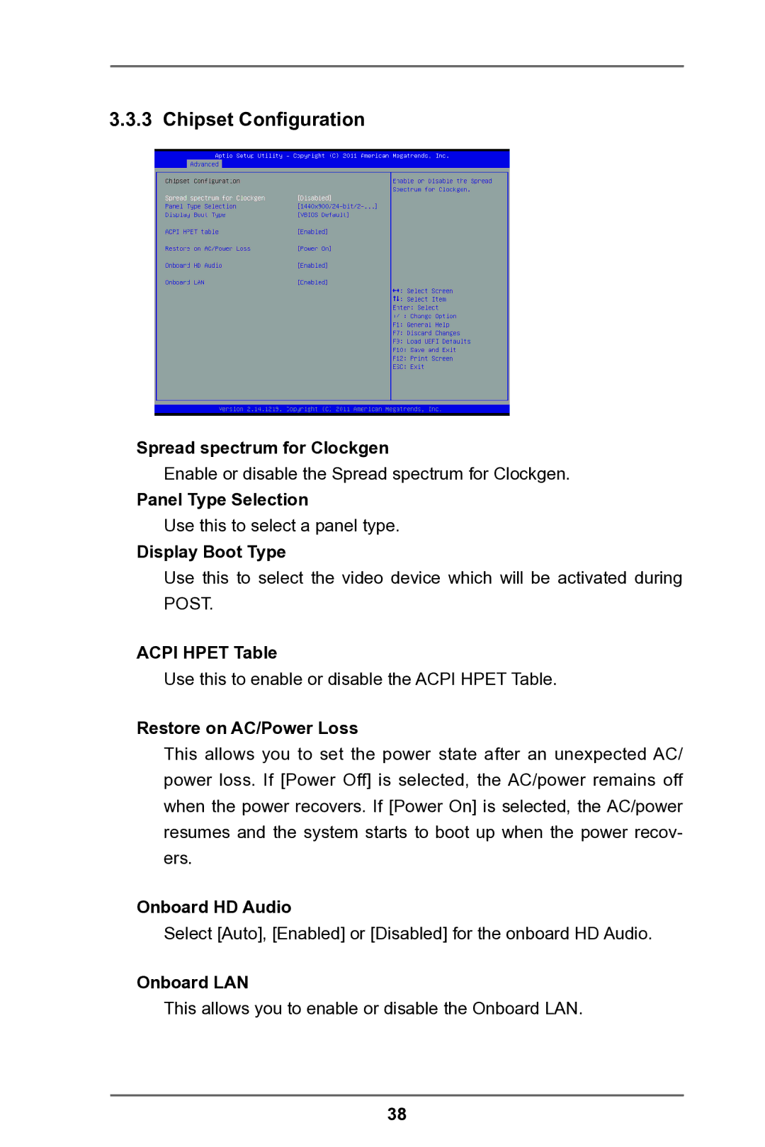 ASRock IMB-146 Series manual Chipset Configuration 