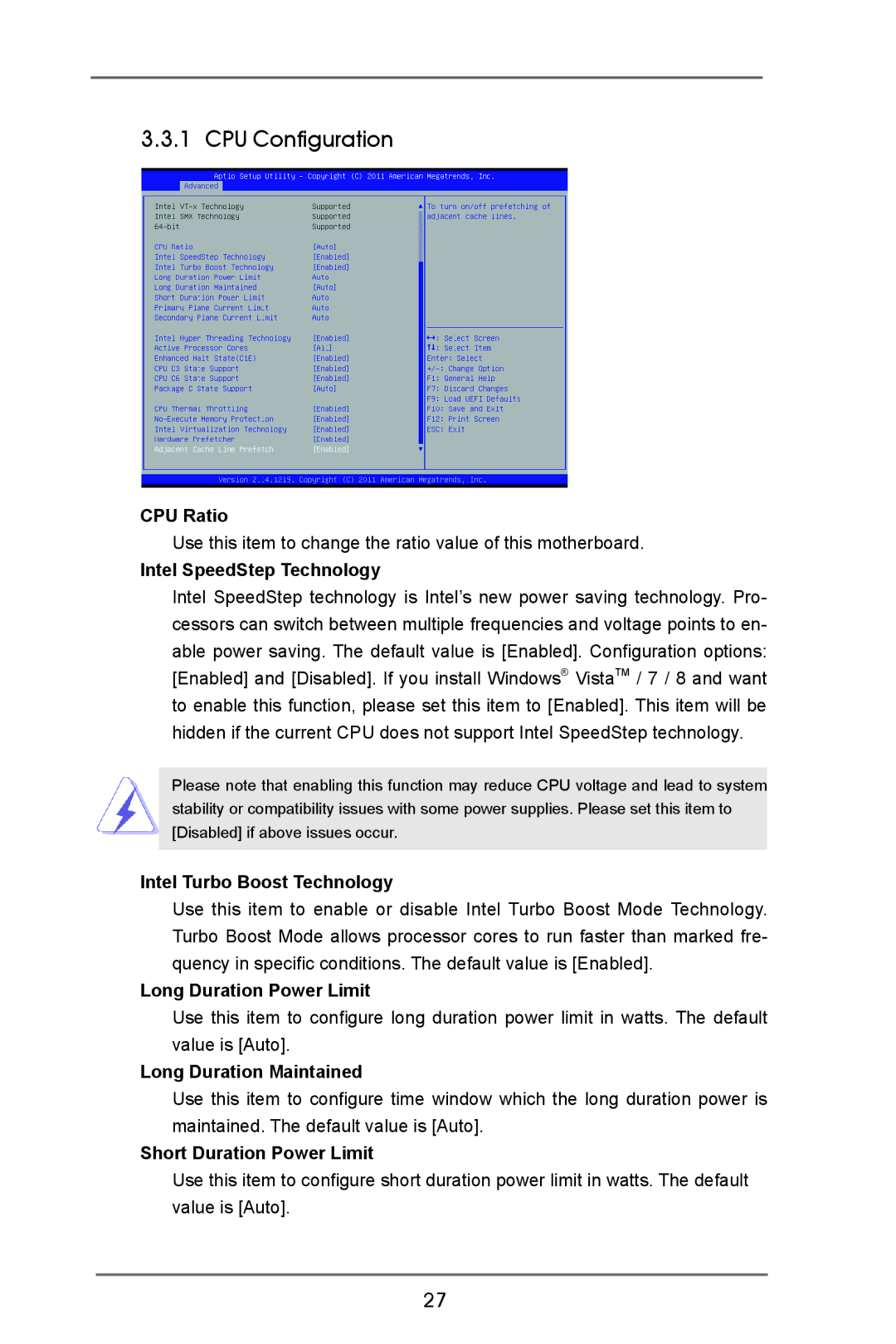 ASRock IMB-370-D manual CPU Configuration 