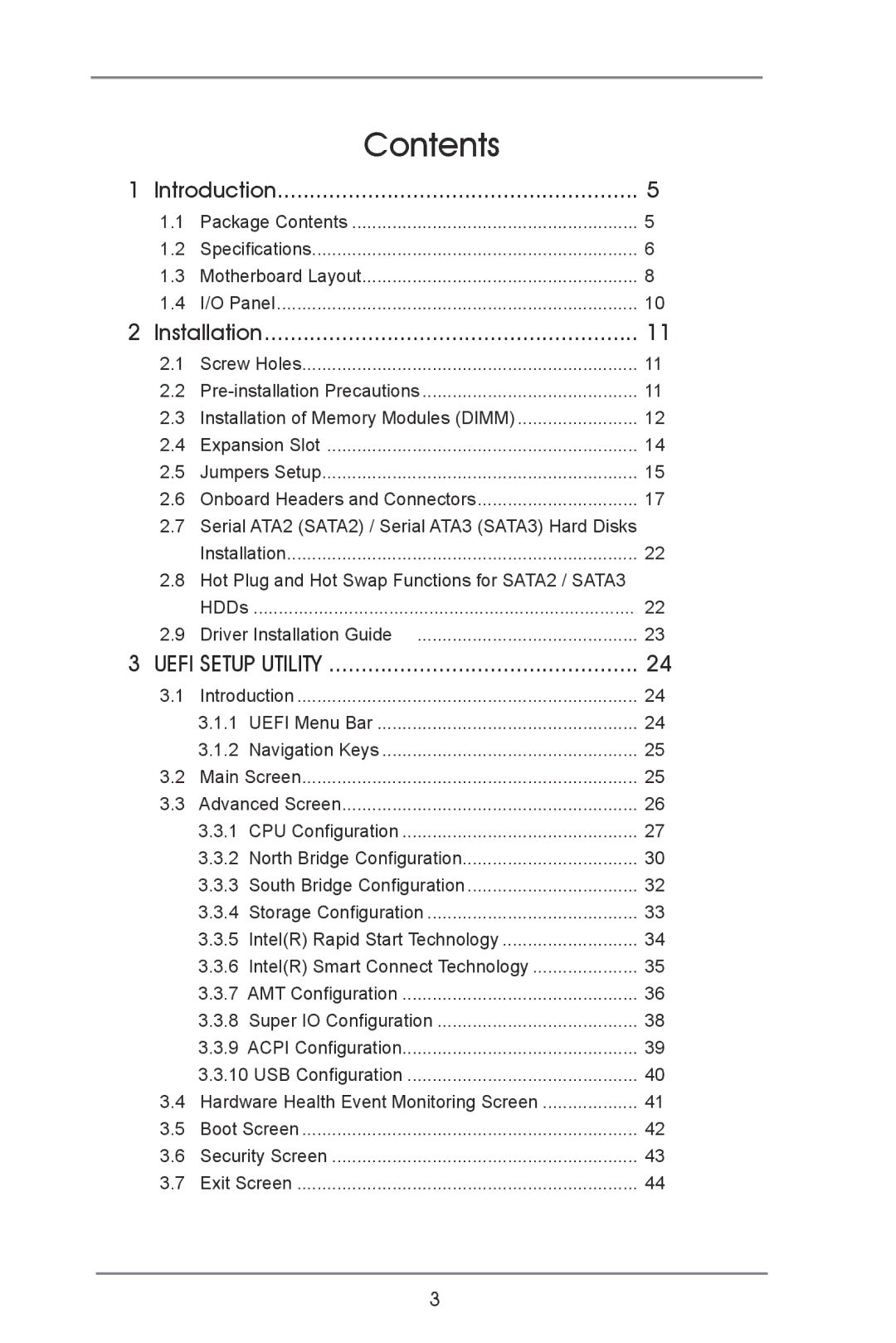 ASRock IMB-370-D manual Contents 