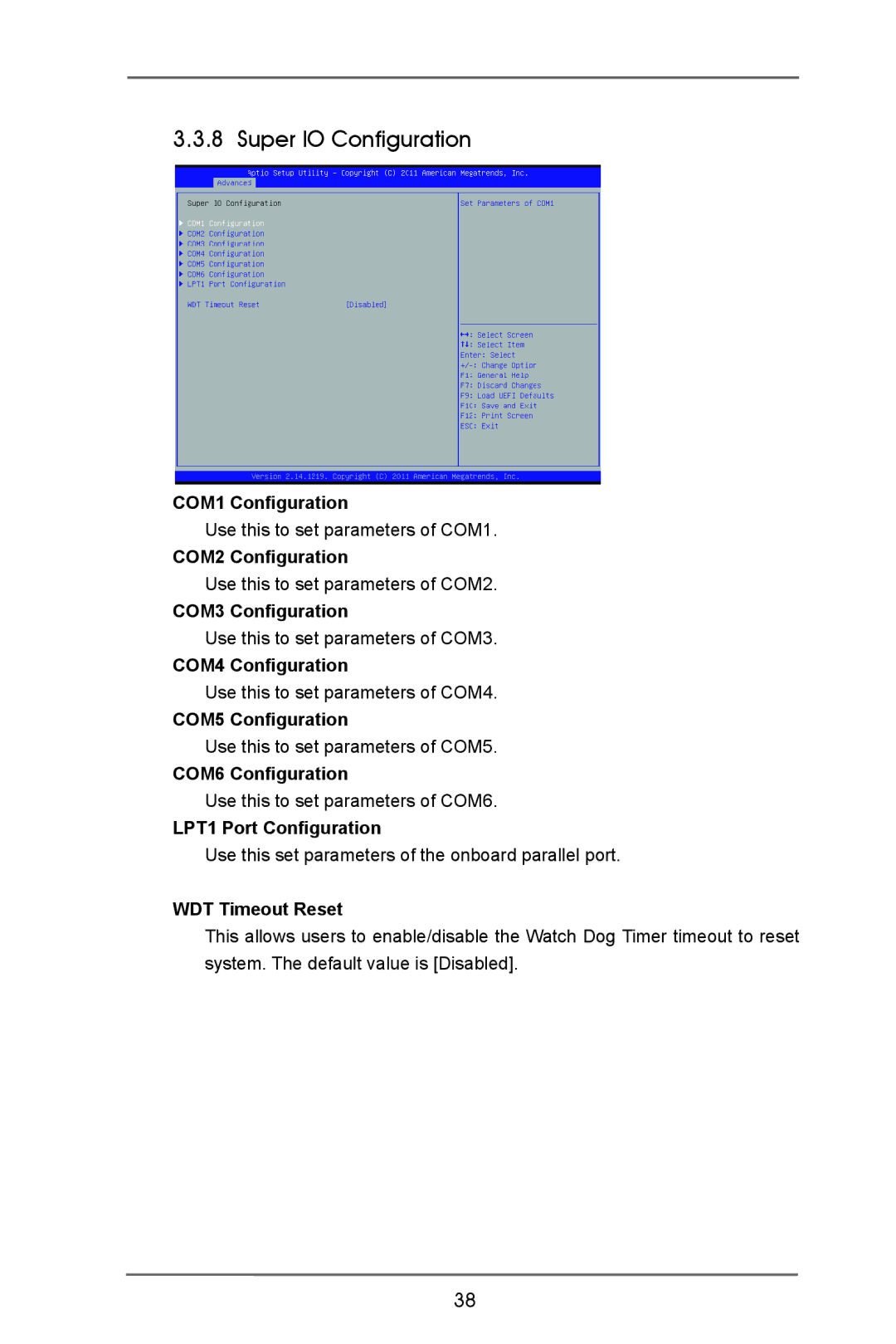 ASRock IMB-370-D manual Super IO Configuration 