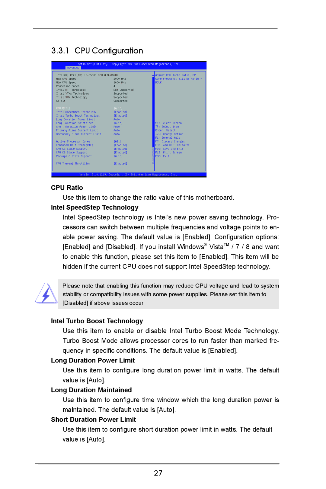 ASRock IMB-770 manual CPU Configuration 