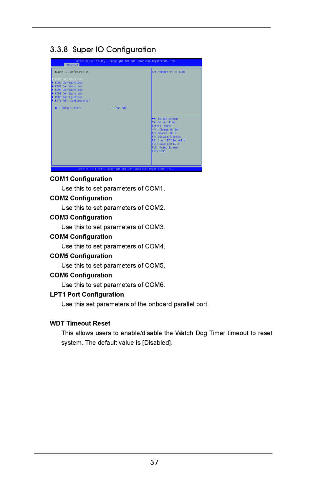 ASRock IMB-770 manual Super IO Configuration 