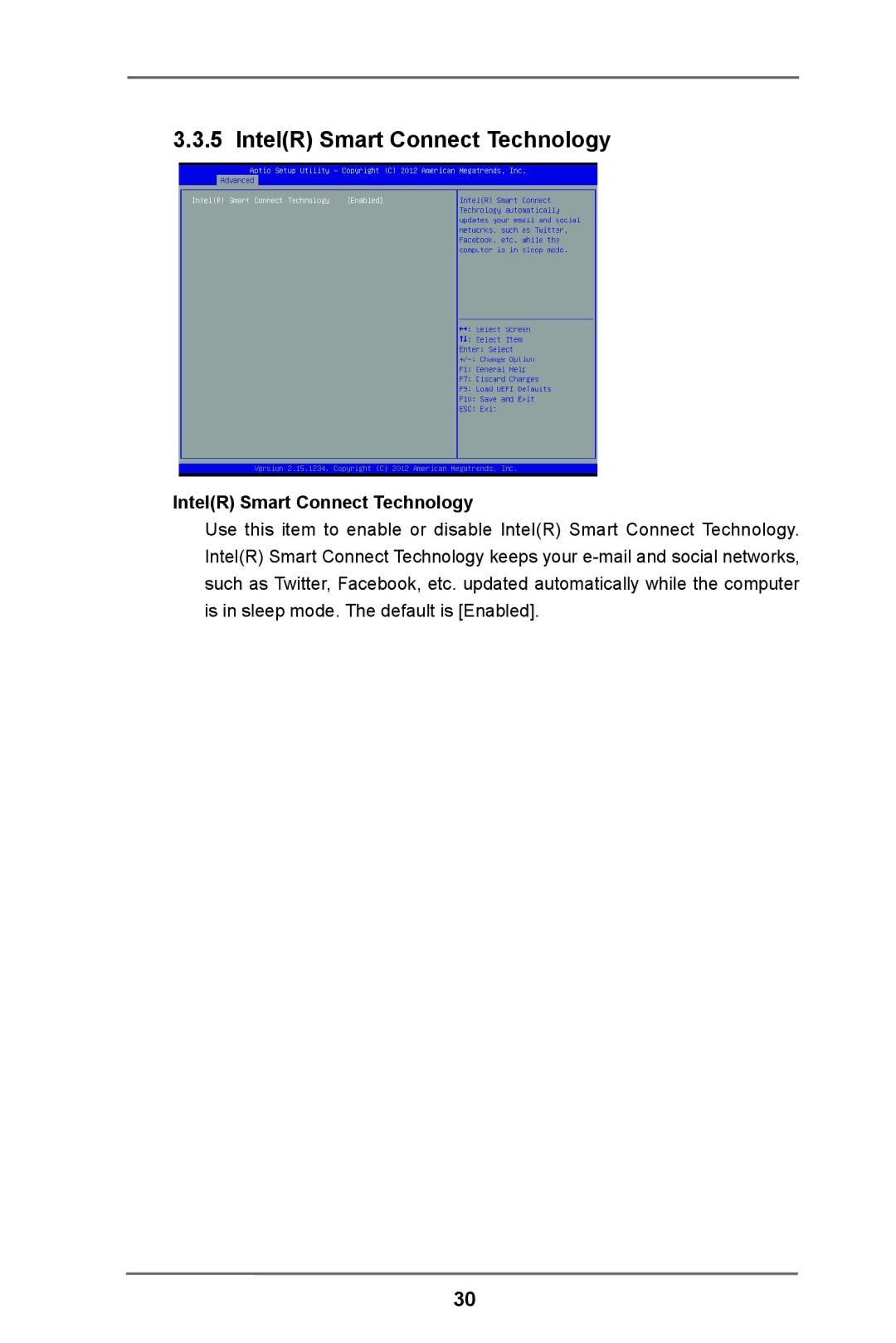 ASRock IMB-780 manual IntelR Smart Connect Technology 