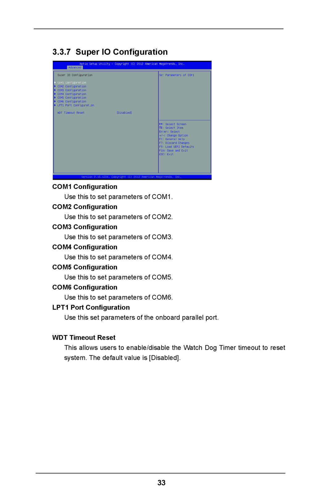 ASRock IMB-780 manual Super IO Configuration 