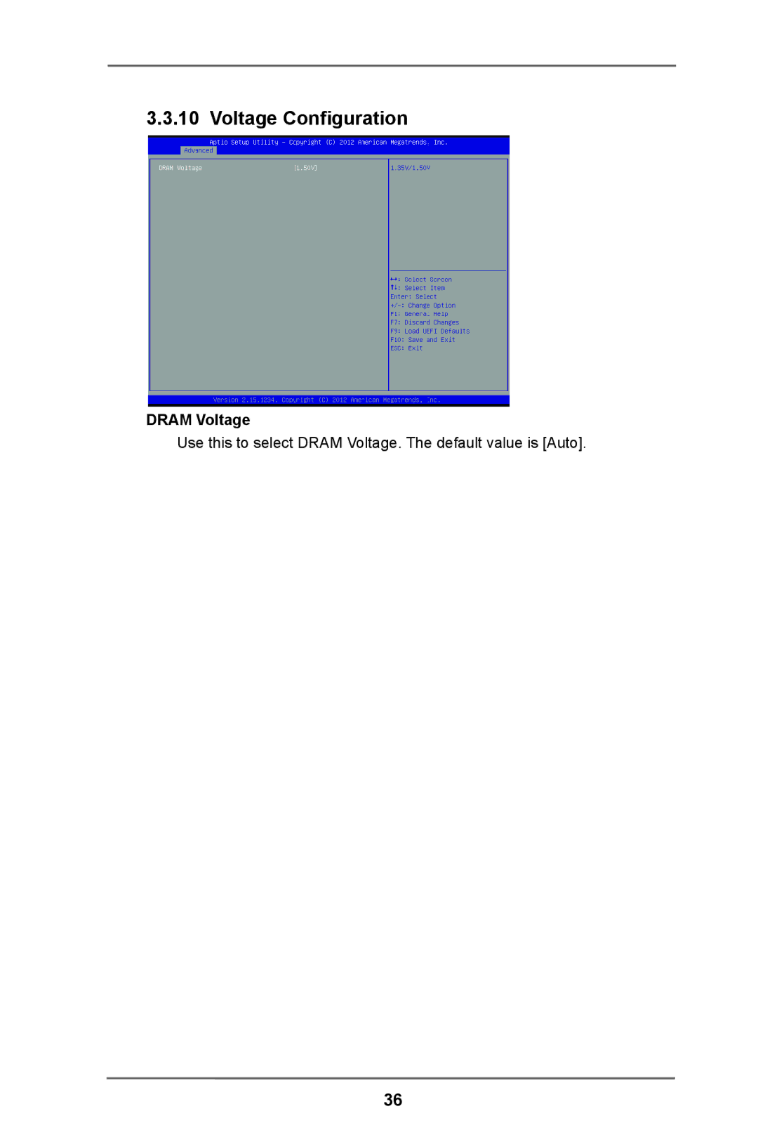 ASRock IMB-780 manual Voltage Configuration, Dram Voltage 