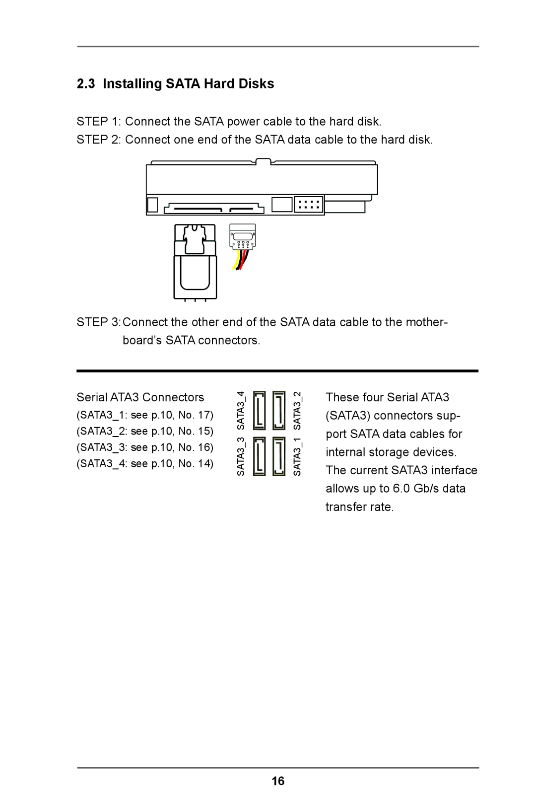 ASRock IMB-A160-H manual Installing Sata Hard Disks 