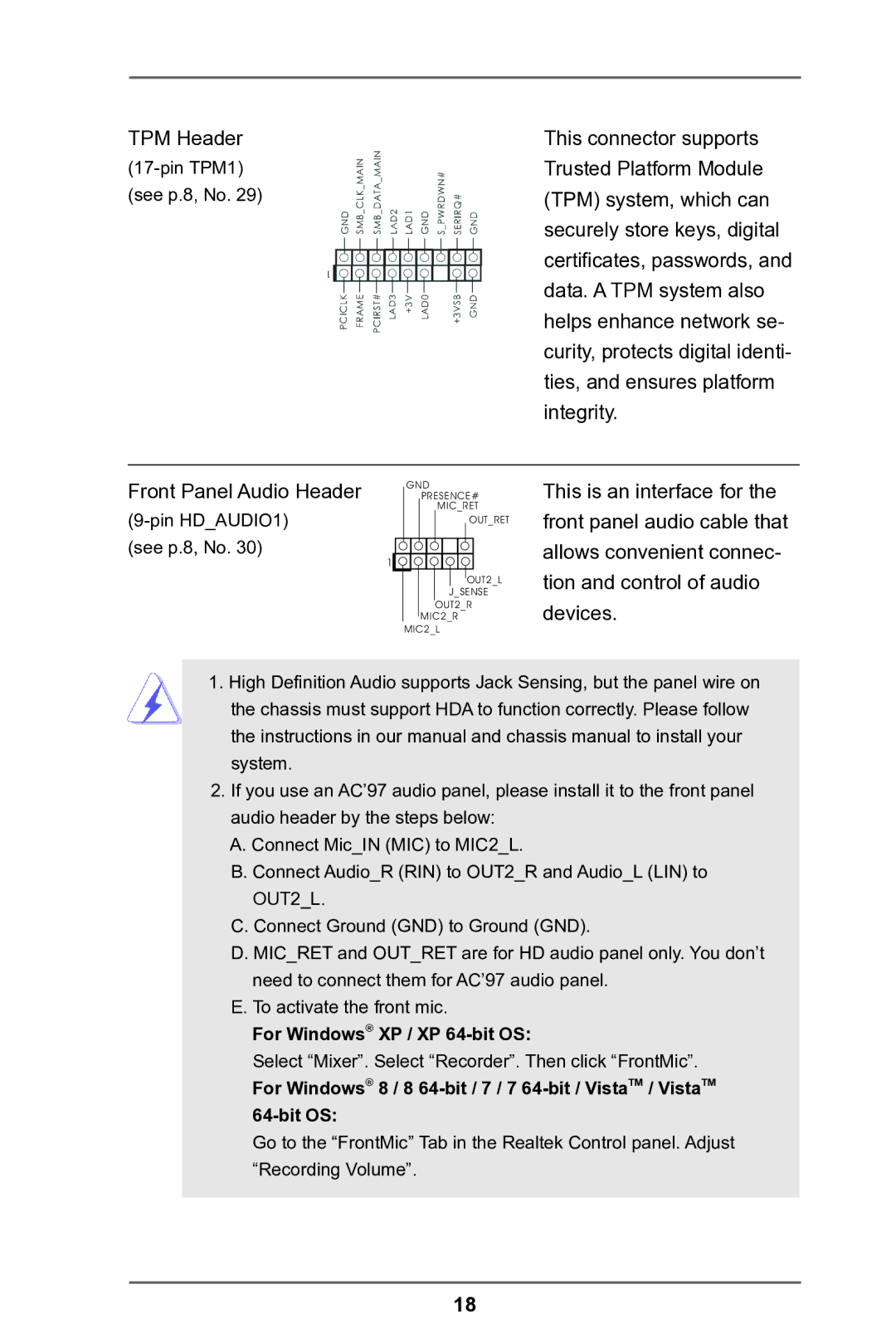 ASRock IMB-A180 manual For Windows XP / XP 64-bit OS 