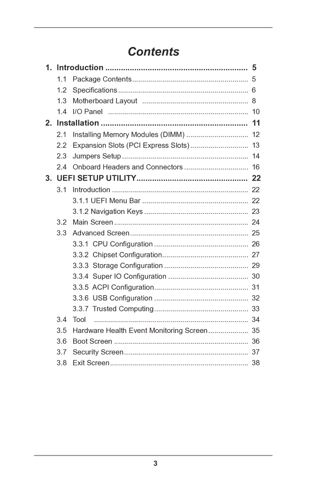 ASRock IMB-A180 manual Contents 