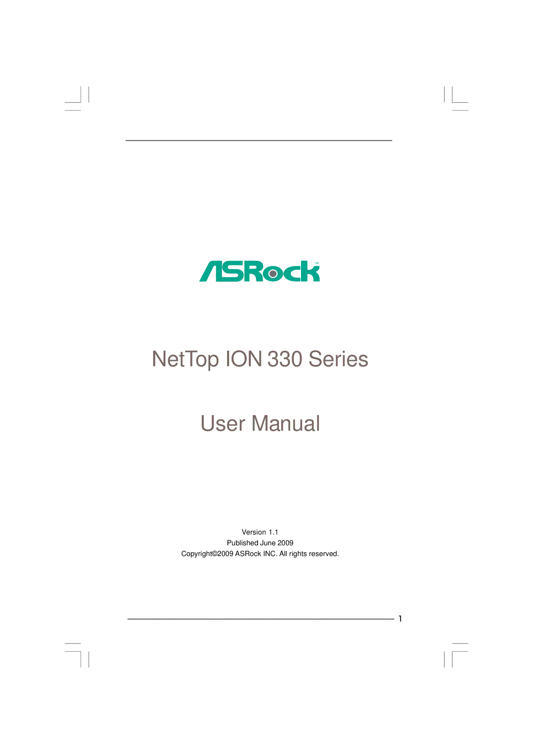 ASRock manual NetTop ION 330 Series 