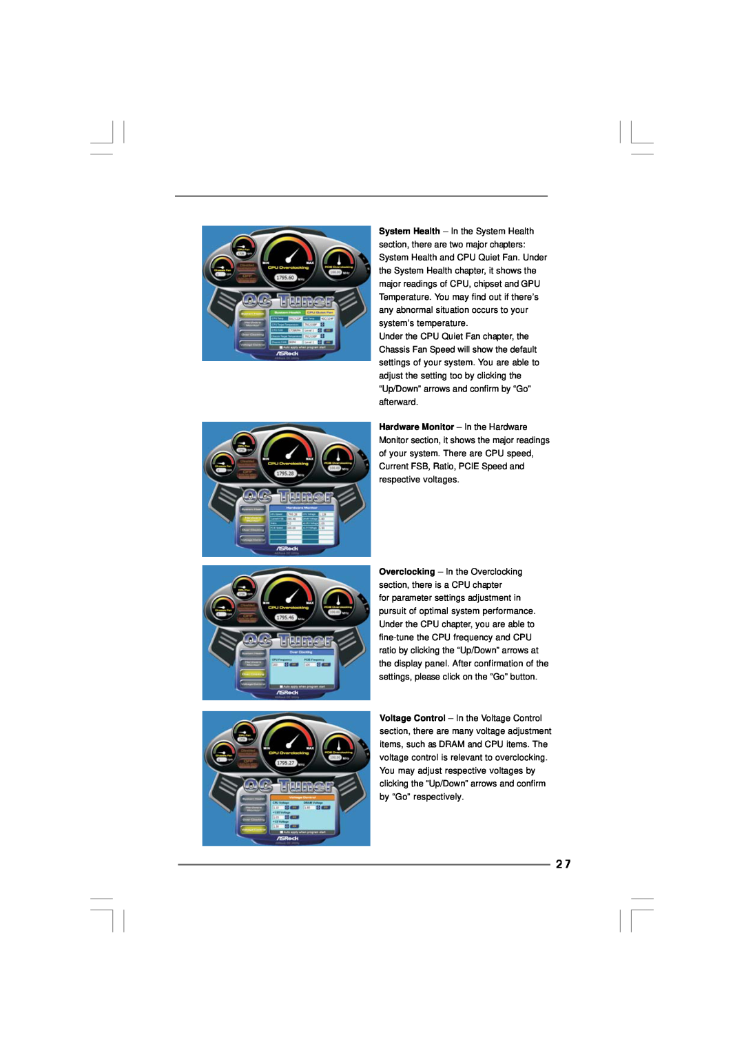 ASRock ION 3D Series manual Overclocking - In the Overclocking section, there is a CPU chapter 