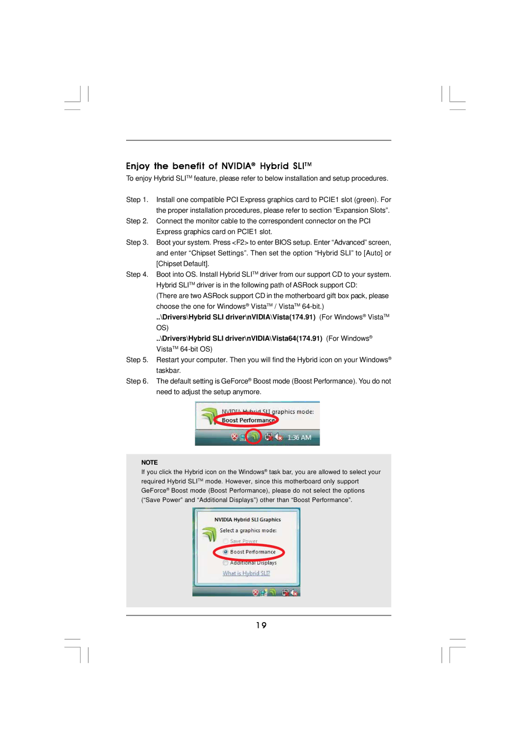 ASRock K10N78hSLI-GLAN manual Enjoy the benefit of Nvidia Hybrid Slitm 