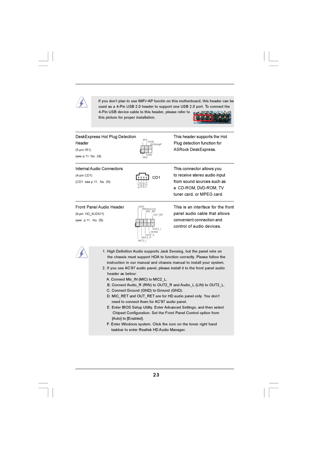 ASRock K10N78hSLI-GLAN manual Header 