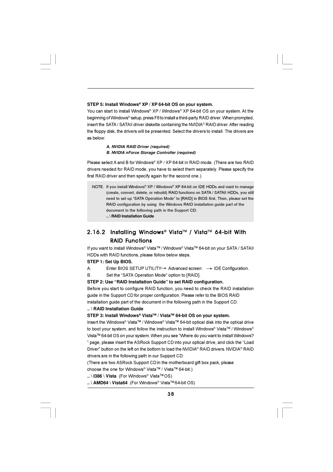 ASRock K10N78hSLI-GLAN manual Set the Sata Operation Mode option to RAID 