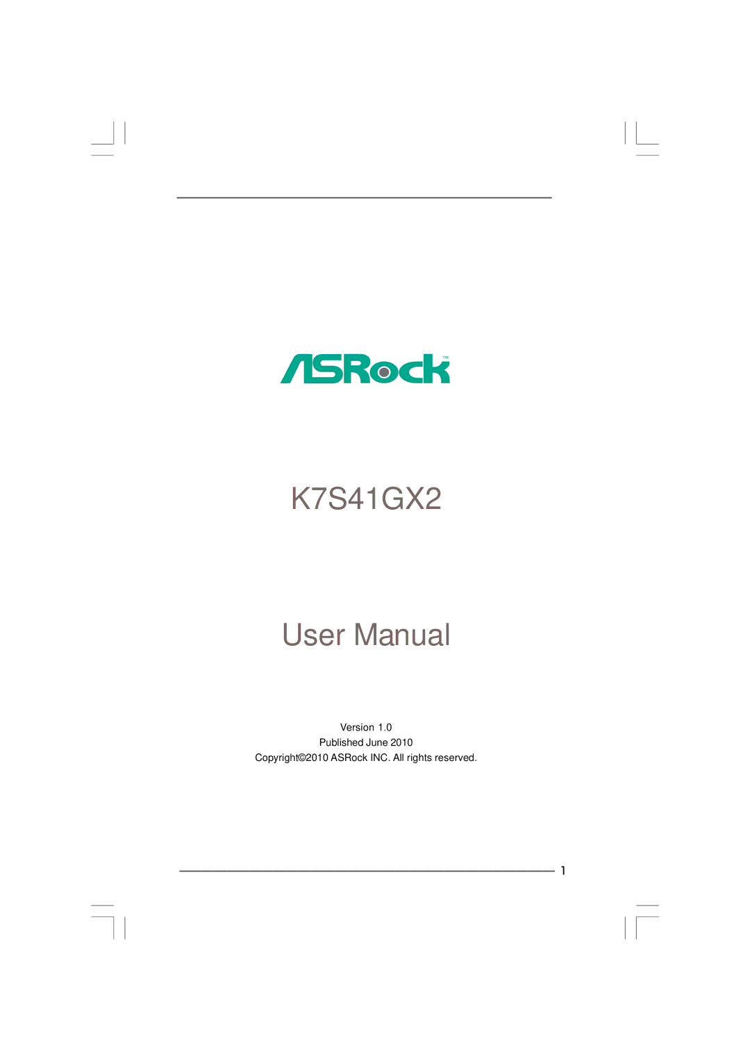 ASRock K7S41GX2 manual 