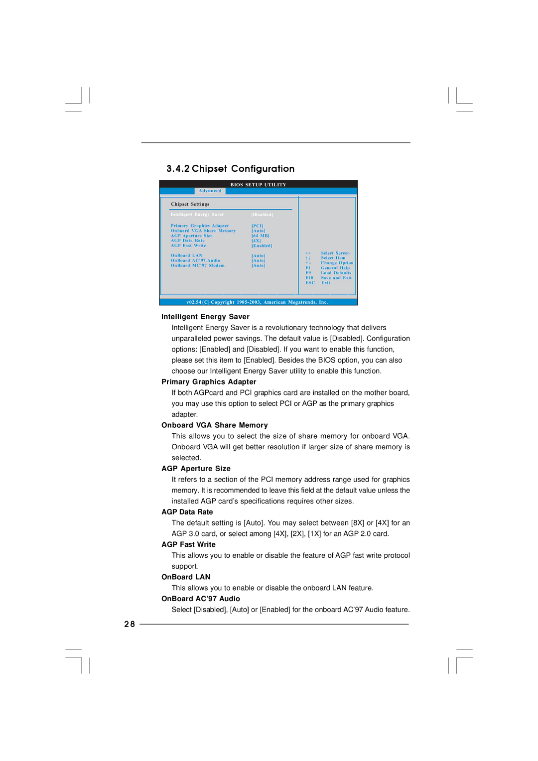 ASRock K7S41GX2 manual Chipset Configuration 