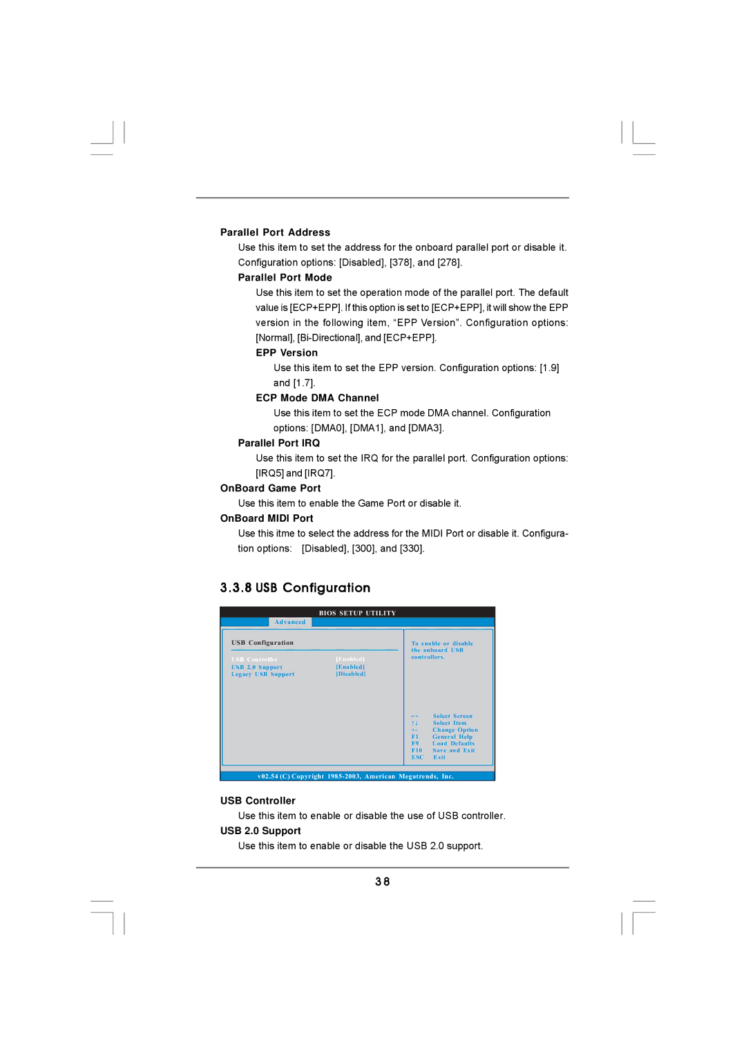 ASRock K8NF6G-VSTA manual USB Configuration 