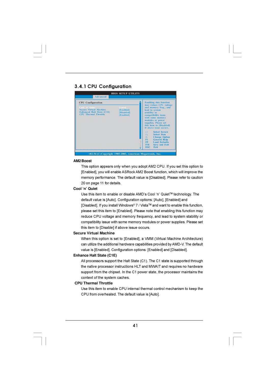 ASRock N68C-GS FX manual CPU Configuration 