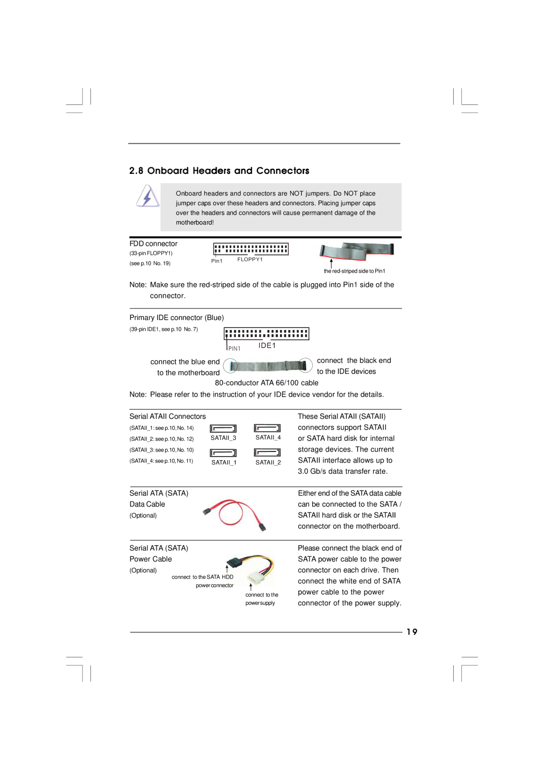 ASRock p4fsb1333-650 manual Onboard Headers and Connectors, IDE1 