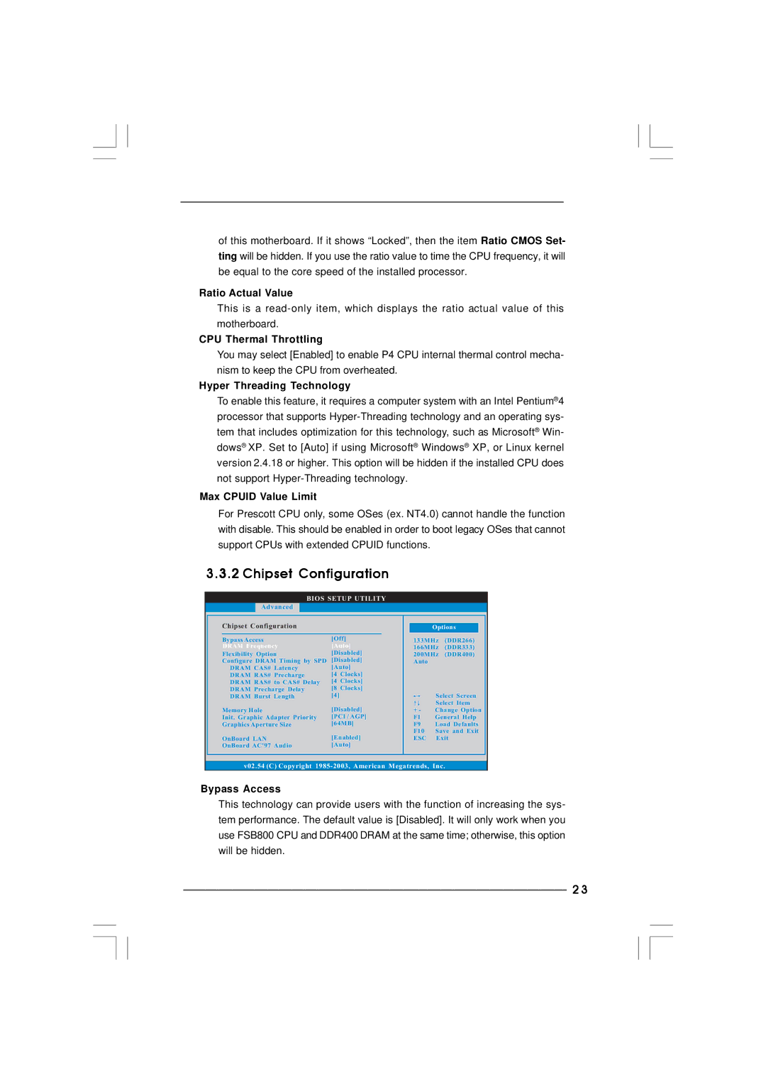 ASRock p4i65pe manual Chipset Configuration 