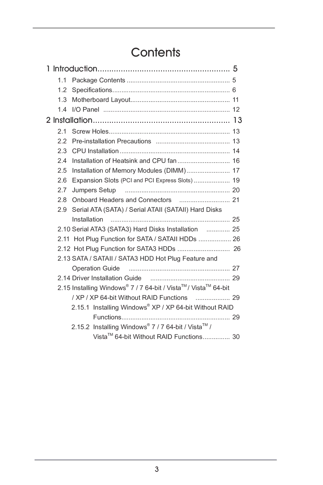 ASRock P65iCafe manual Contents 