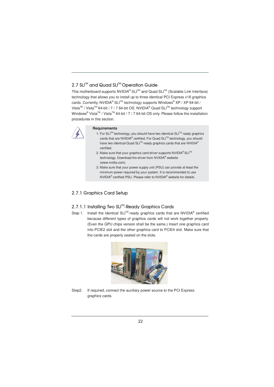 ASRock P67 Extreme4 Gen3 manual Slitm and Quad Slitm Operation Guide, Requirements 