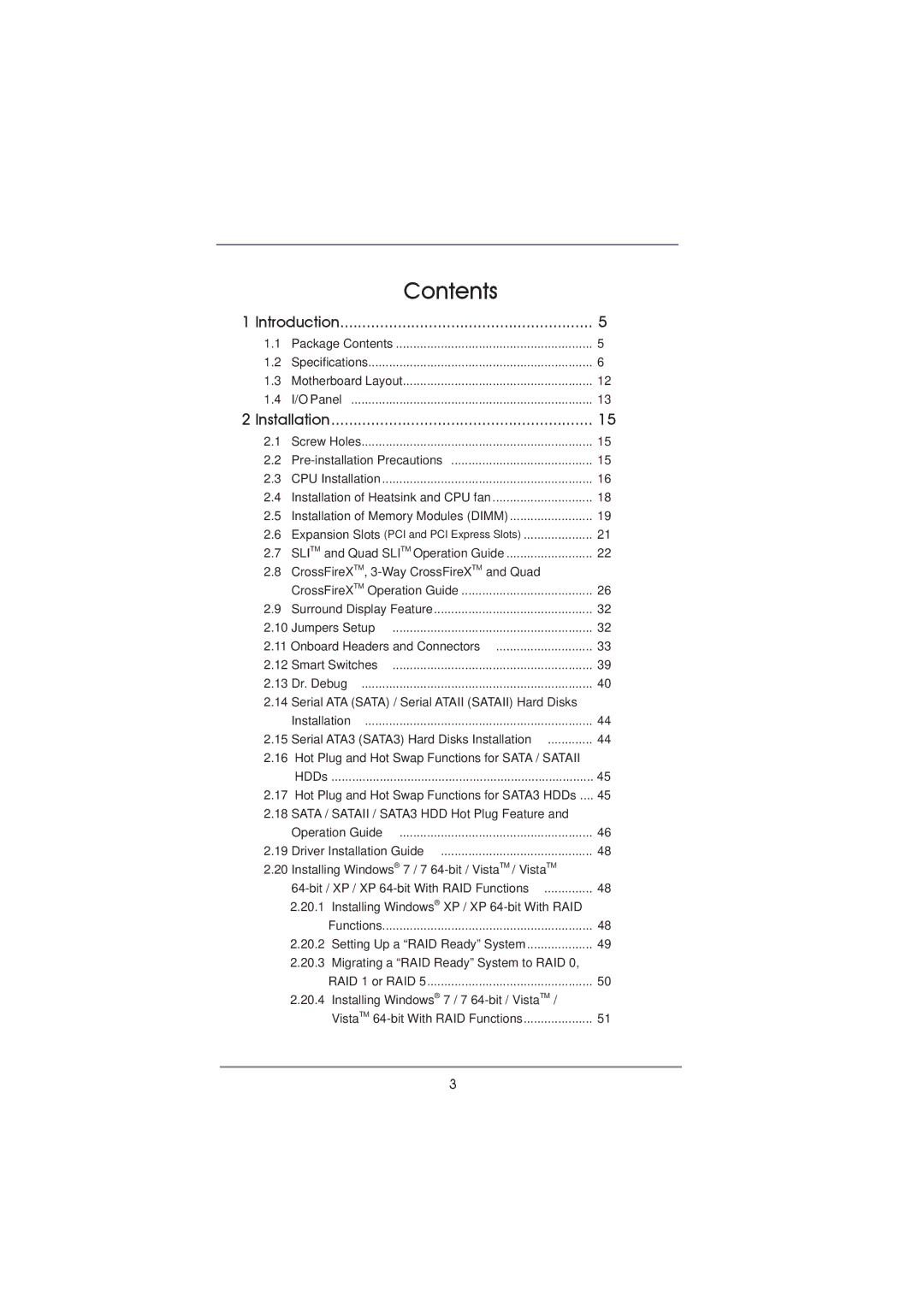 ASRock P67 Extreme4 Gen3 manual Contents 