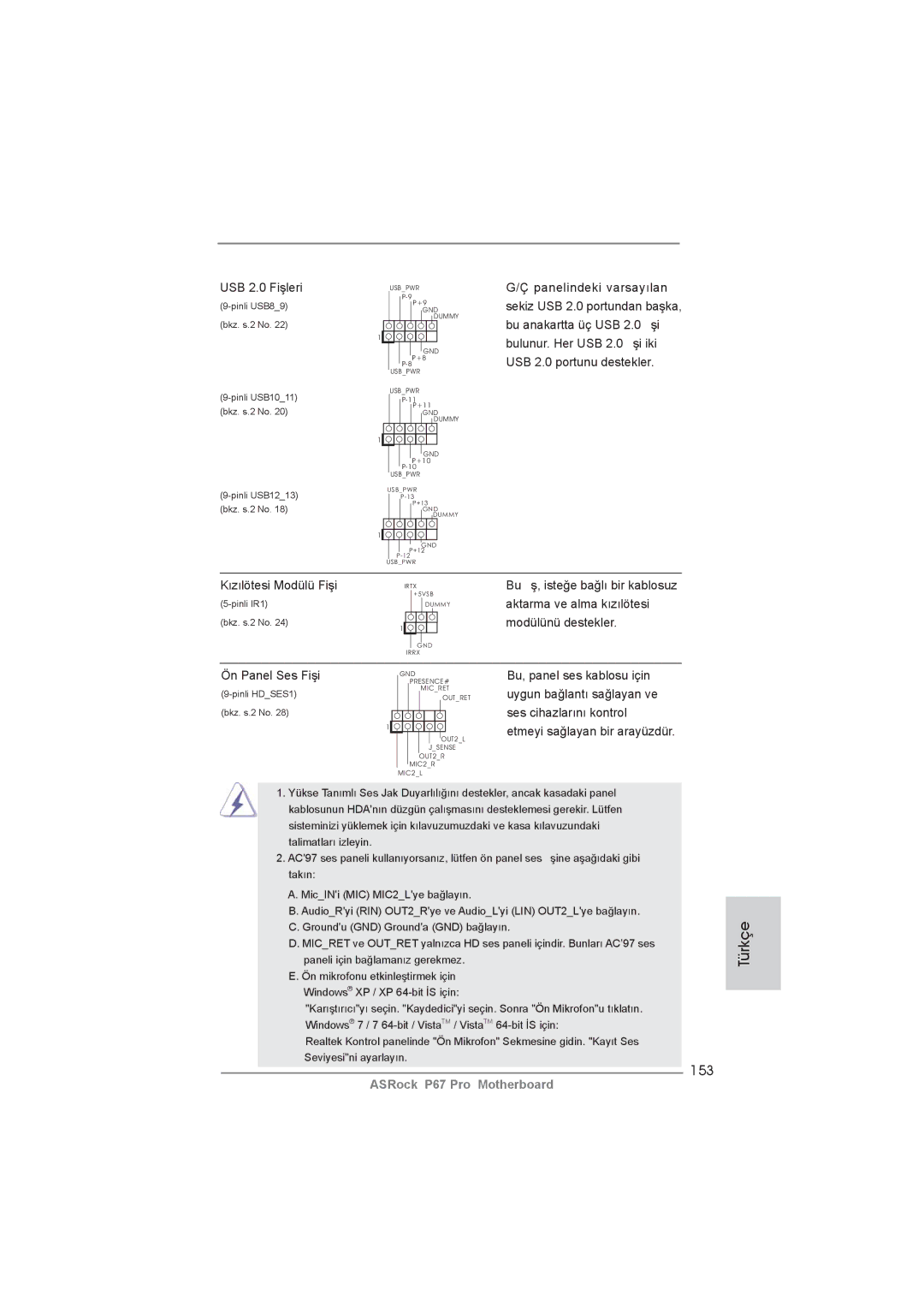 ASRock P67 Pro manual 153 