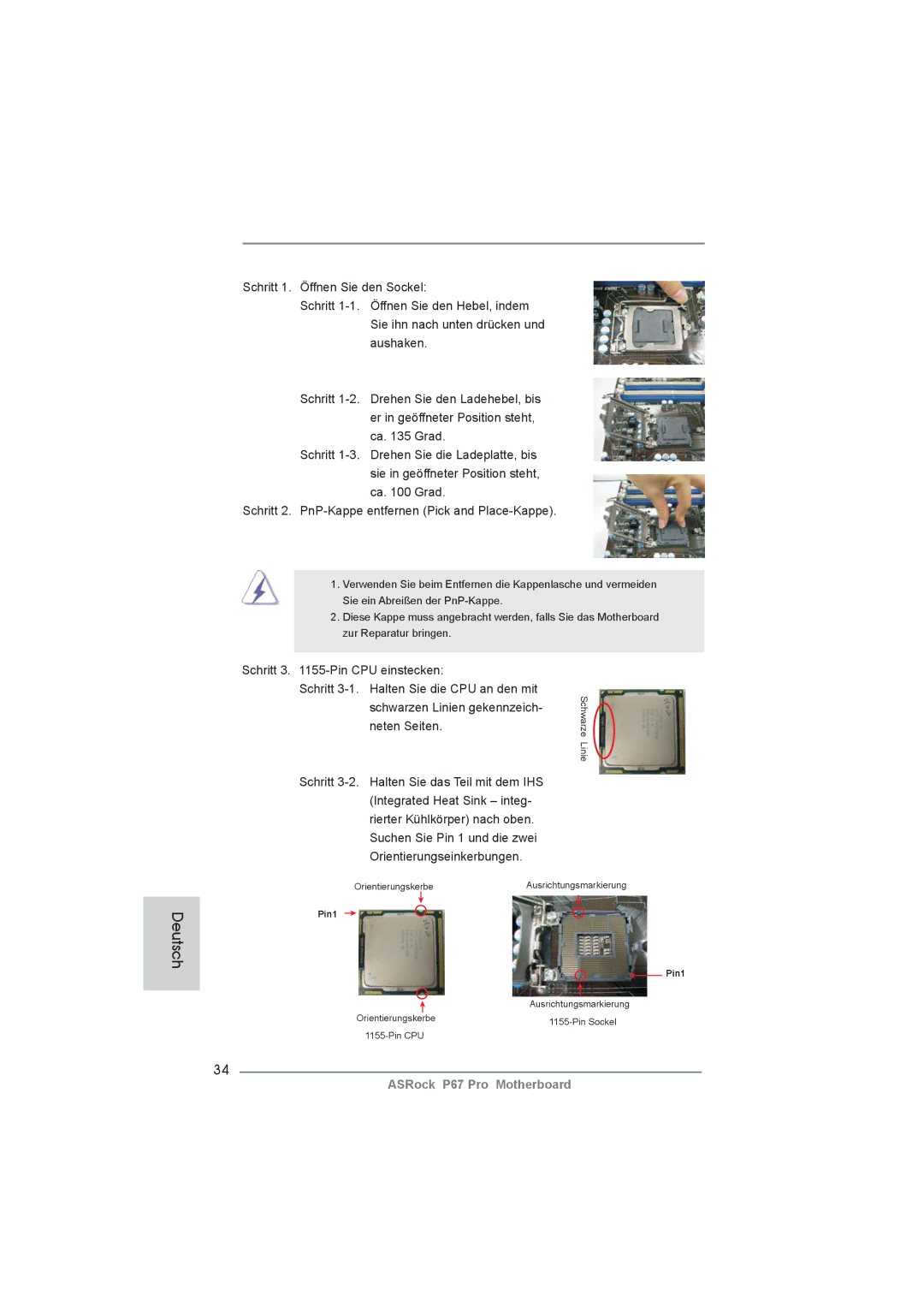 ASRock P67 Pro manual Neten Seiten 