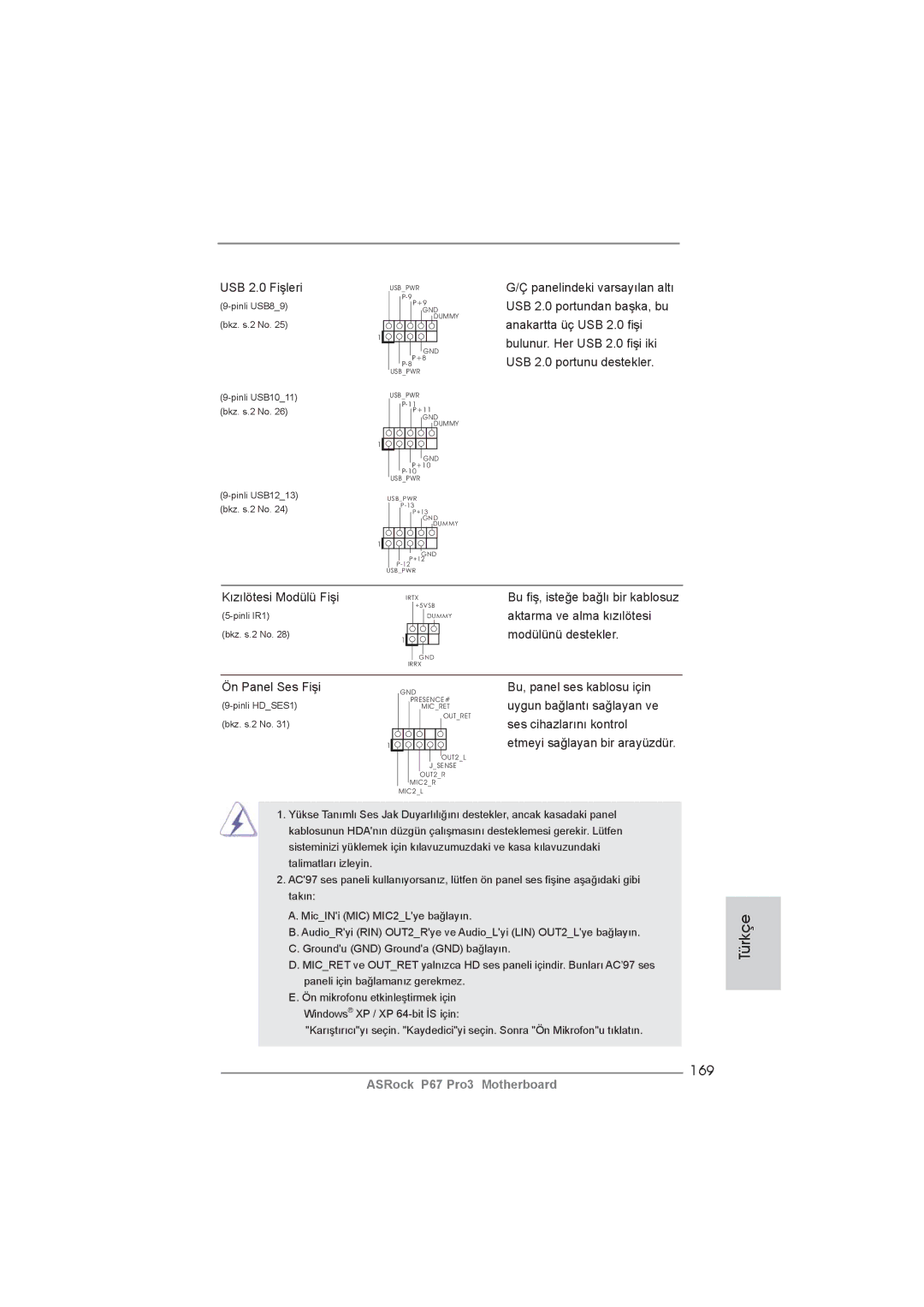 ASRock P67 Pro3 manual 169 