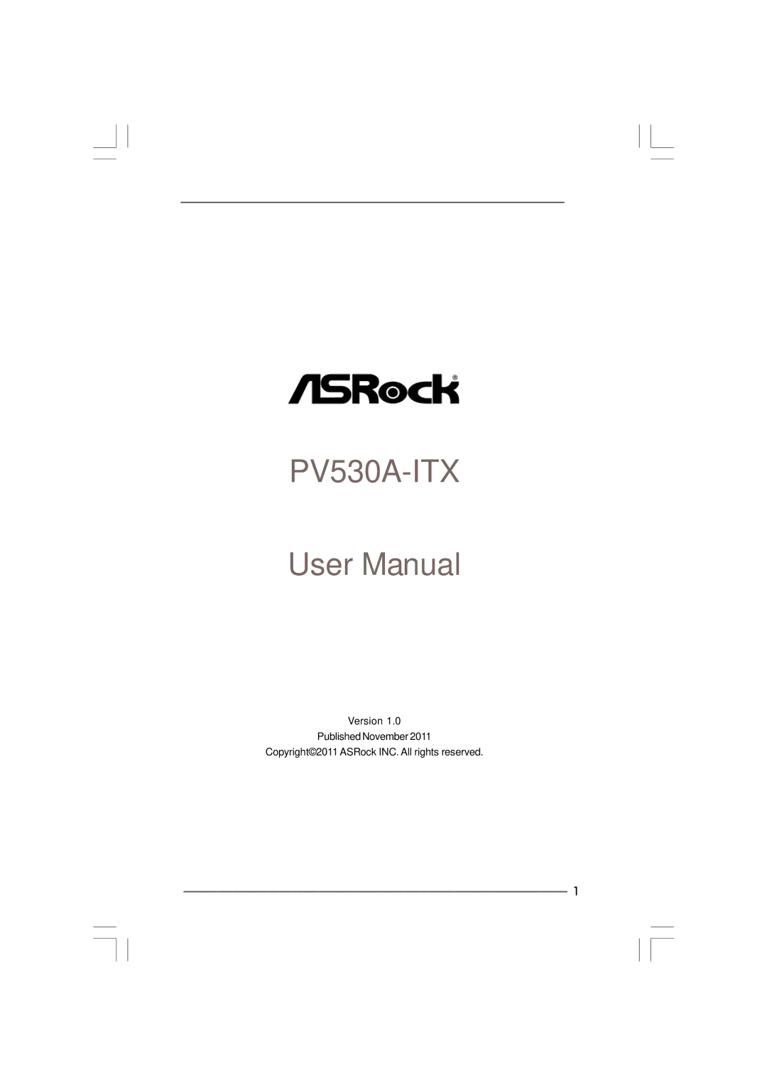 ASRock PV530A-ITX manual Copyright Notice, Disclaimer, English 