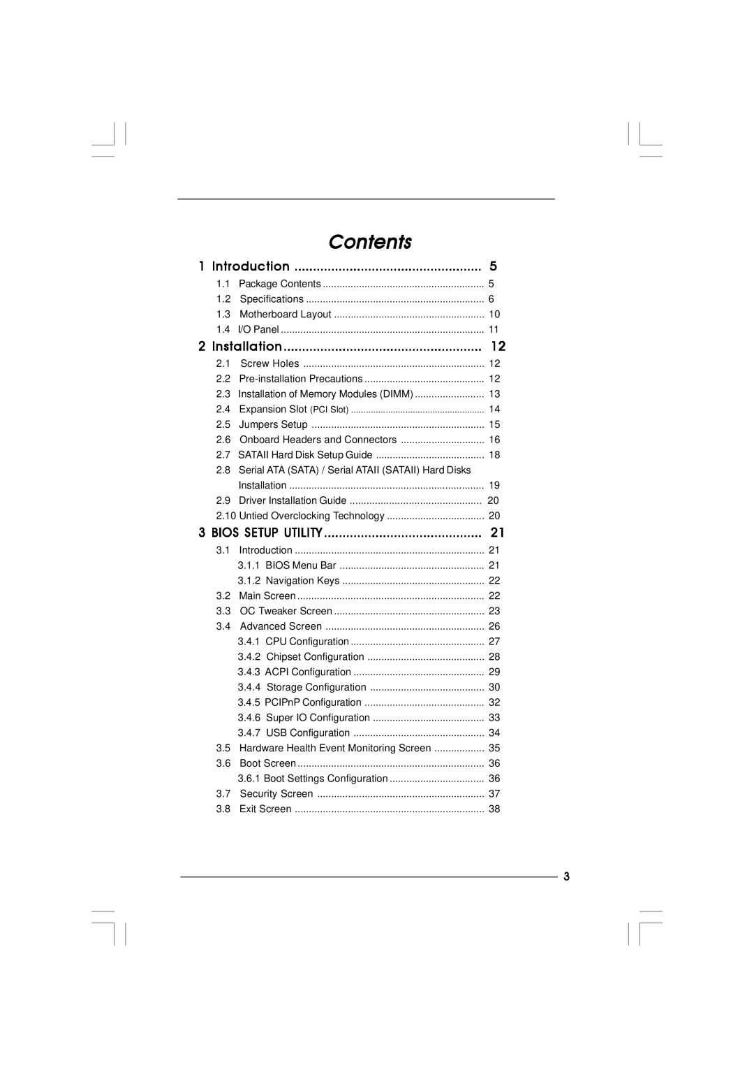 ASRock PV530A-ITX manual Contents 