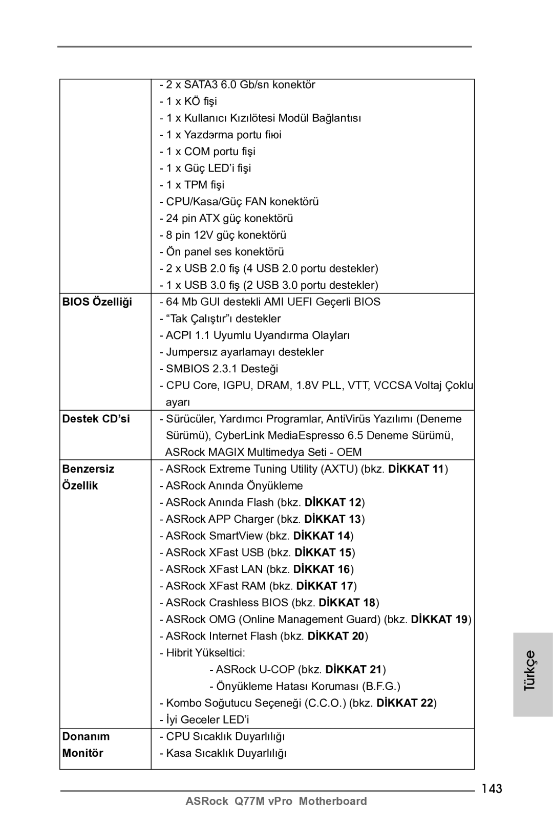 ASRock Q77M vPro manual 143 