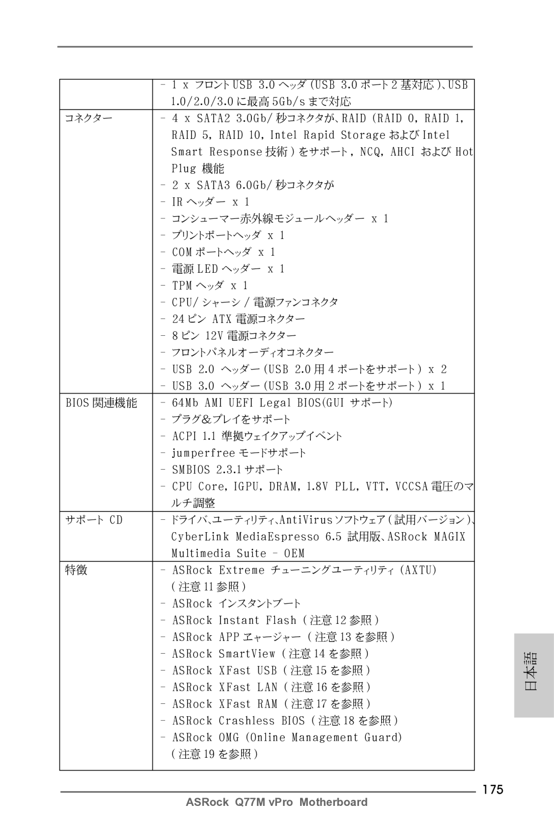 ASRock Q77M vPro manual 175 