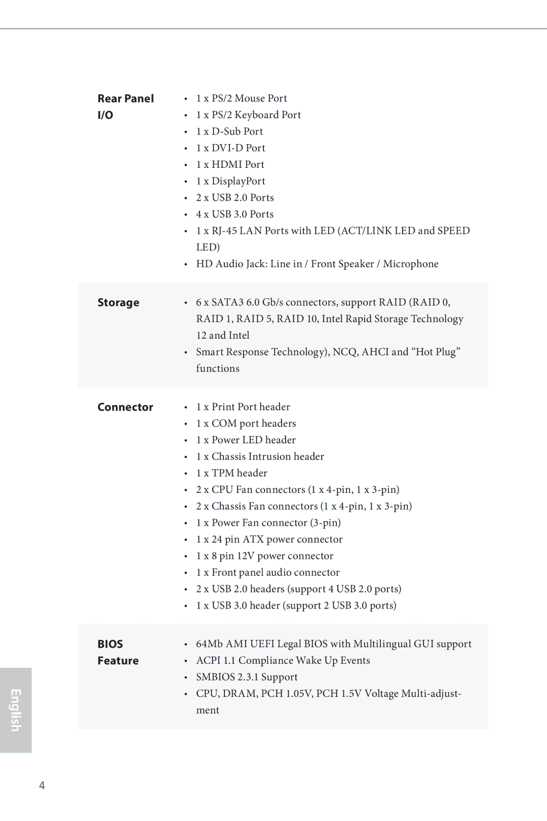 ASRock Q87M vPro manual Bios 