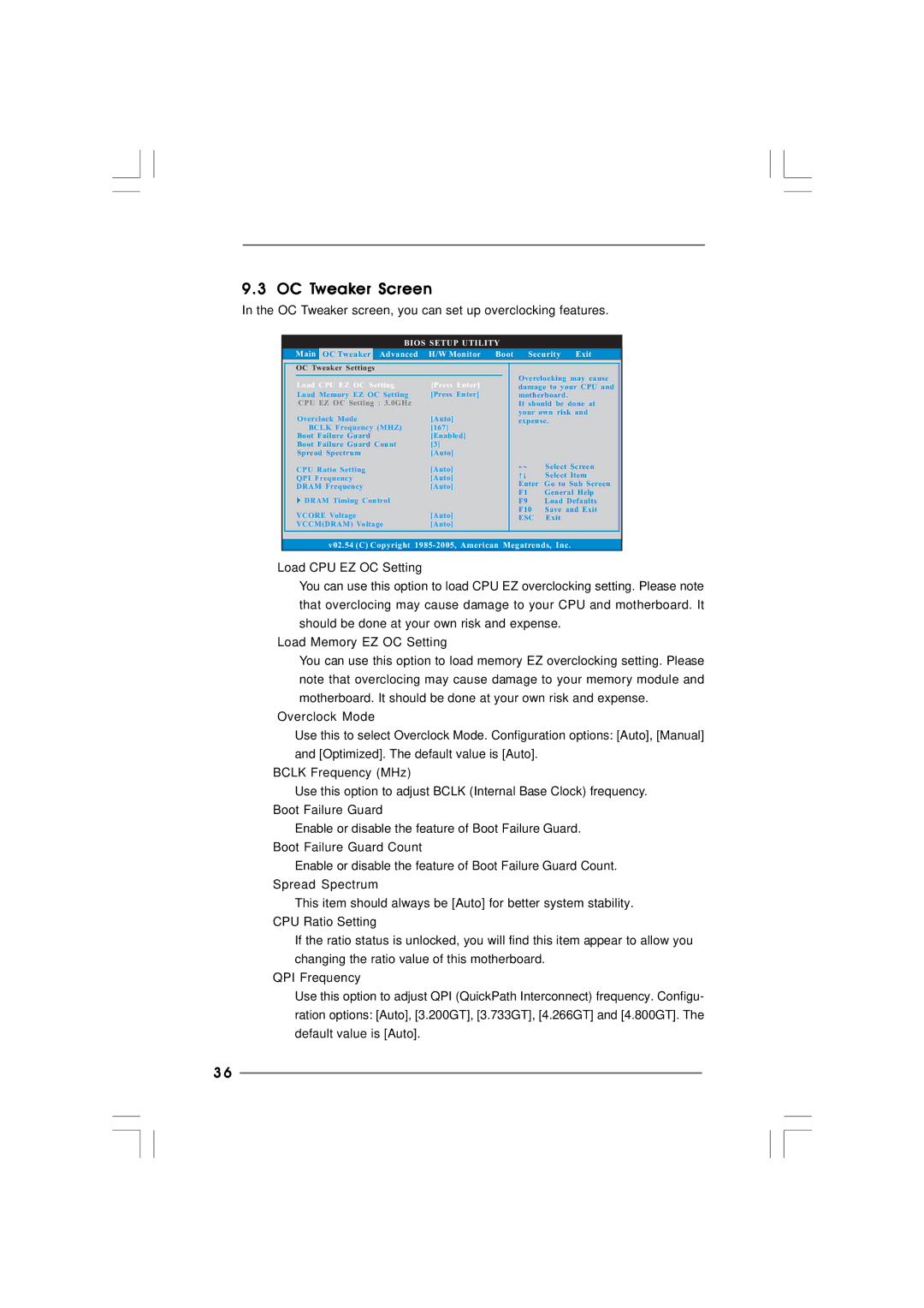 ASRock Vision 3D Series manual OC Tweaker Screen 