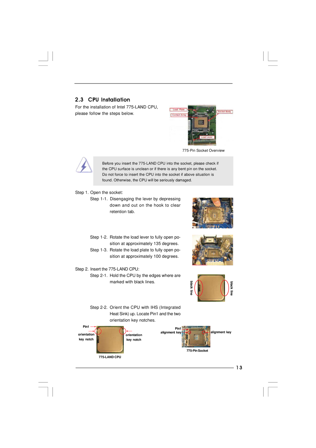 ASRock Wolfdale1333-GLAN manual CPU Installation 